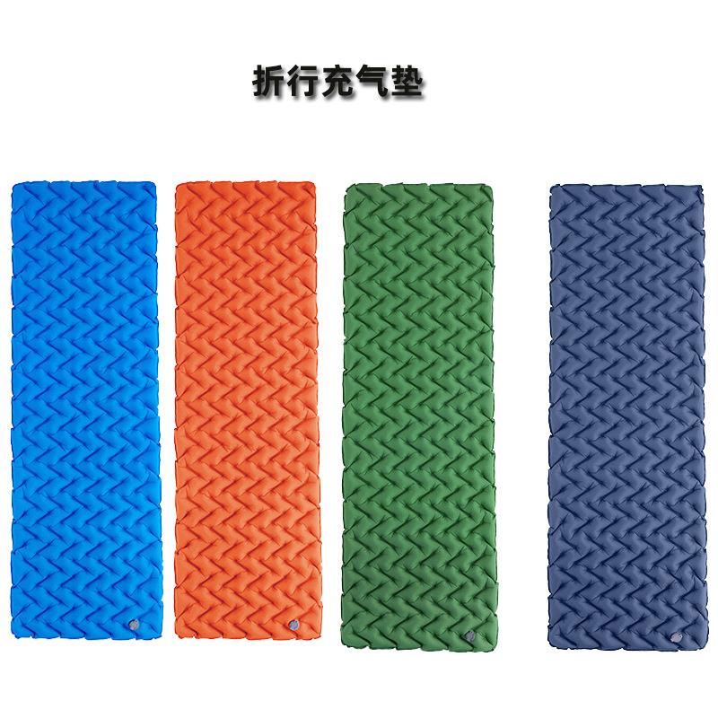 户外露营可拼接自动充气垫野营地席睡垫 防潮垫单人菱形TPU充气垫