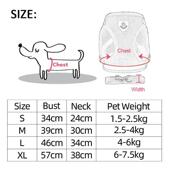 Harness Collar Vest Colors Walking Adjustable Dogs Dog Cat