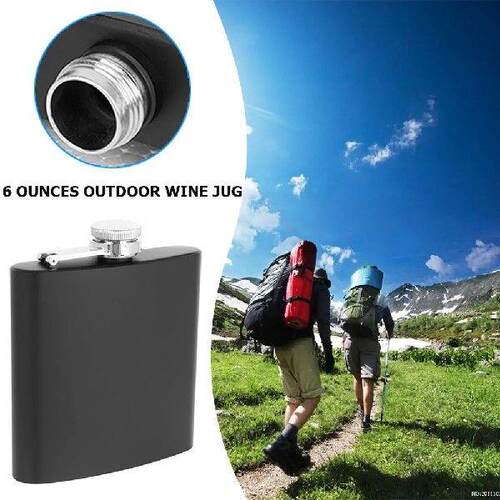 8oz Portable Flagon Matte Mini Stainless Steel Hip Flask