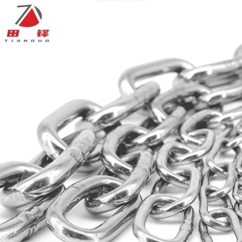 田铎304不锈钢链条防盗链铁链金属长环链条粗5mm*2m
