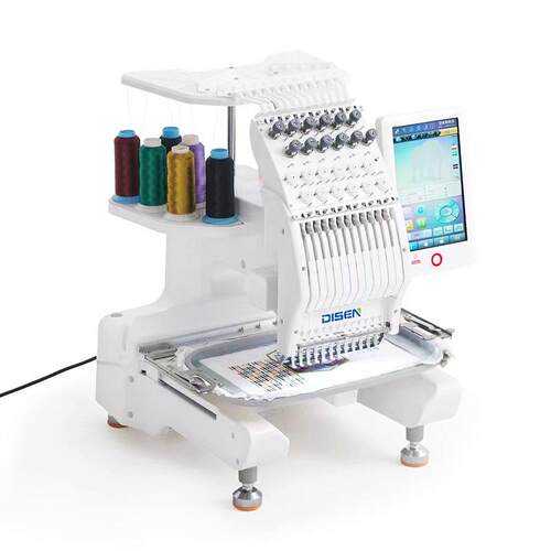 全自动小型单头电脑绣花机刺绣机Single Head Embroidery Machine