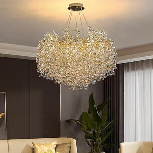 豪华别墅水晶吊灯树枝餐厅简美奢华客厅大灯法式 大厅水晶灯具