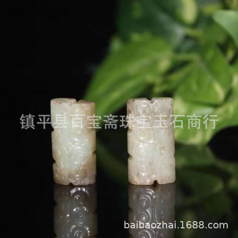 明清老和田玉卷云纹桶珠配饰配件 古珠老珠子收藏 和田玉配饰批发,家居饰品,装饰摆件,淘宝优惠券,粉丝福利购,淘宝优惠卷