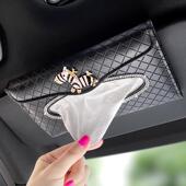 饰车用纸巾盒用品 装 汽车纸巾盒通用挂式 车载椅背卫生纸盒创意时尚