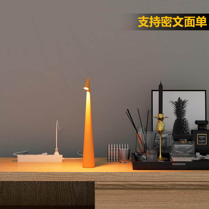 跨境充电台灯lamp床头装饰小夜灯桌面氛围灯触控调光创意可调光