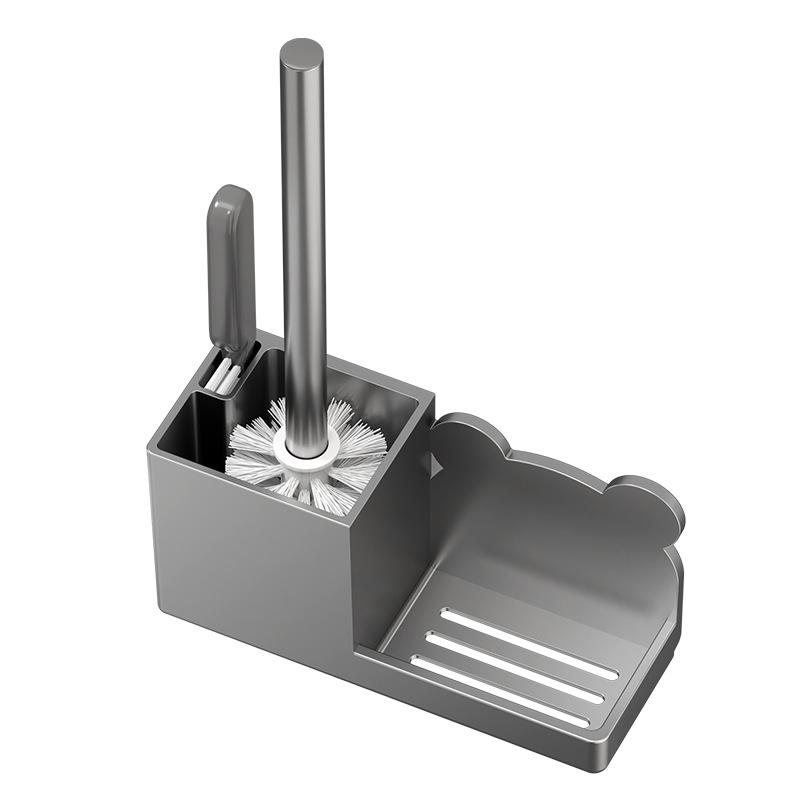 浴室马桶刷置物架厕所刷子免打孔卫生间便盆器清洁神器壁挂无死角