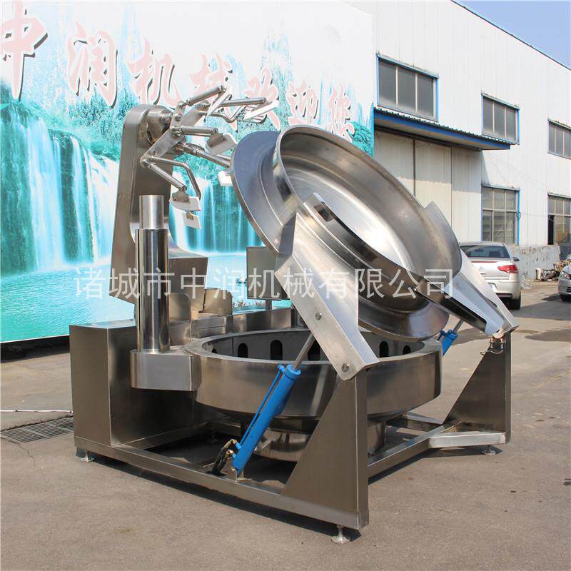 螺蛳粉酱料底料调料粉炒制设备 大型螺蛳粉调味料搅拌炒锅