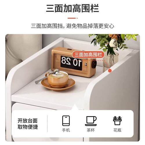 沙发侧边柜几角几现代头简约客卧厅小茶几边床储边几t043物柜室床