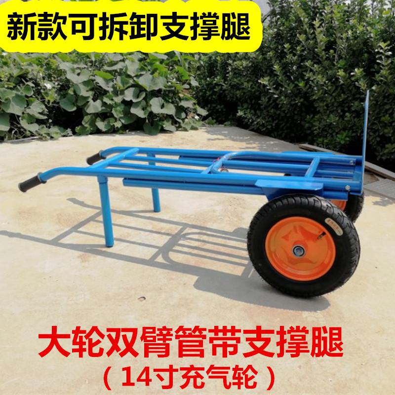 手推车拉货小推车载重两轮老虎车推车手拉车载重王推货车搬运车