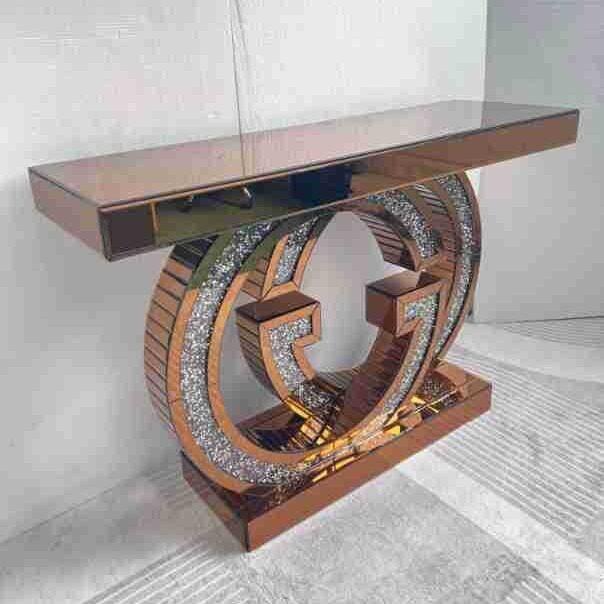 轻奢玄关柜现简约家具镜面装饰隔断入户玄关台