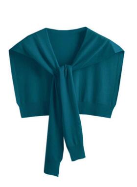 Elegant Women'S Soft Solid Color Halter Neck Shawl,, Fashion