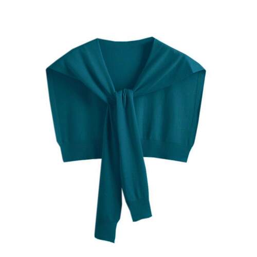 Elegant Women'S Soft Solid Color Halter Neck Shawl,, Fashion