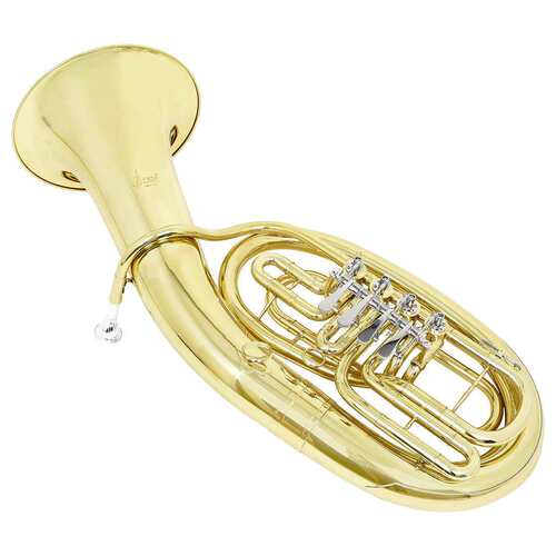 LADE四键扁键上低音号降B调扁四键小抱号铜管乐器4键低音大抱号