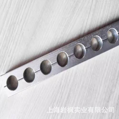 铝合金多孔管夹长条管卡管路卡子多眼铝条铝排连孔管座一米固定夹