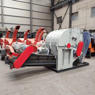 强制进料彩色园林覆盖物粉碎机染色木丝机器芝麻杆粉碎机