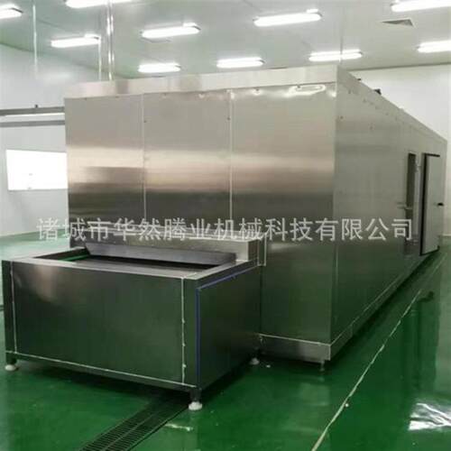 山东诸城隧道式速冻机生产厂家连续式速冻机虎皮鸡爪加工设备