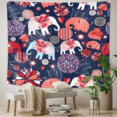 Psychedelic scene home art decoration animal tapestry