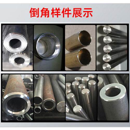 铜棒铝棒管去毛刺全自动倒角设备伺服自动托料双头全自动倒角机