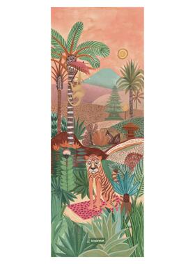 高档sugarmat 1m动m麂皮绒薄款折叠防滑珈瑜铺垫巾运垫天然橡胶