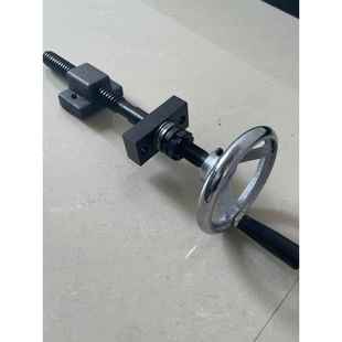 梯形丝杆螺母套装带手轮木工机械 T型丝杆 手摇丝杠传动 升降螺杆