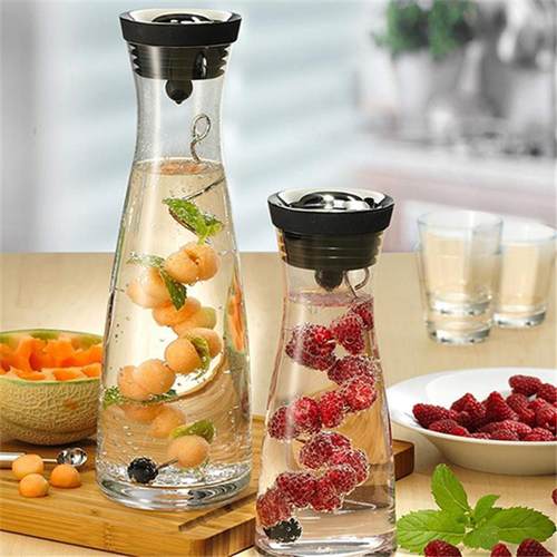 加厚大容量高硼硅冷水壶创意玻璃水壶北欧花茶壶水果壶凉水壶