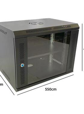 9U壁挂式网络机柜6u12u15u家用挂墙机箱服务器交换机电信网线小型