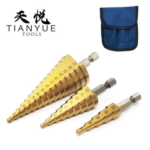 4241材质六角柄阶梯钻宝塔钻头麻花钻头钢板开孔器扩孔器4-12单支