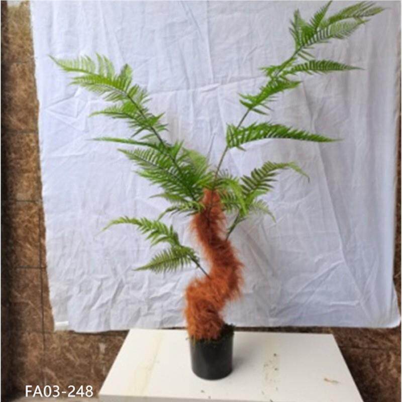 仿真金蕨树狗头蕨金丝猴树蕨草假lj200绿植造景装饰厅餐商场楼梯