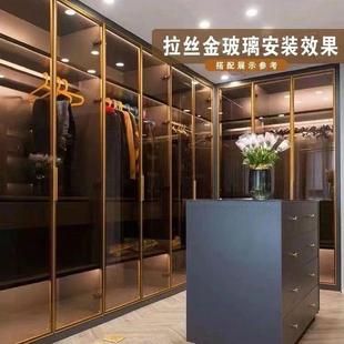 展极窄酒钢柜衣柜餐边柜NQP书柜柜璃平开化玻柜门工厂直售