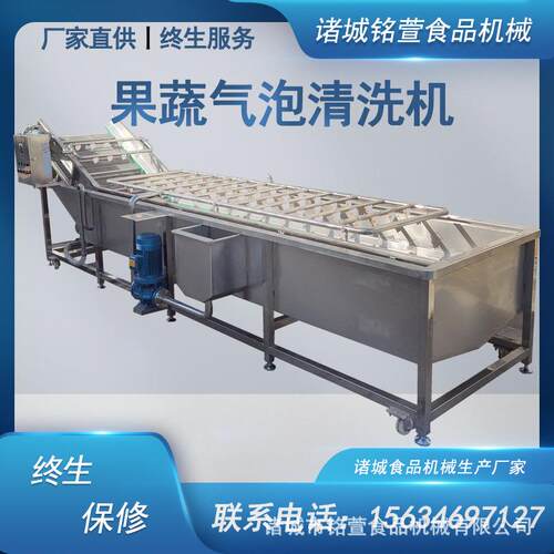 气泡清洗机 学校食堂用蔬菜清洗设备 全自动土豆辣椒喷淋洗菜机