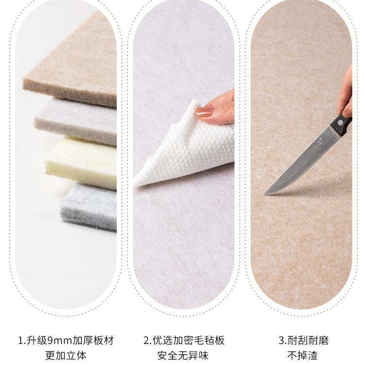 自粘背胶毛毡板墙贴彩色装饰软板照片墙留言板背景墙装饰板展示板