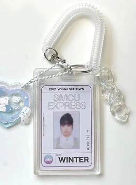 3 Inch Kpop Idol Transparent Card Holder Credit ID Bank