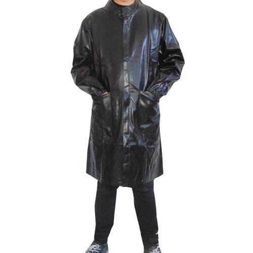 高档皮革罩衣作男劳保服机防水围裙工服车皮衣外套pu保暖耐松磨宽