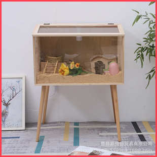 芦丁木质育雏箱箱小型笼子宠物养殖杉木实木全套仓鼠保温箱鸡观赏