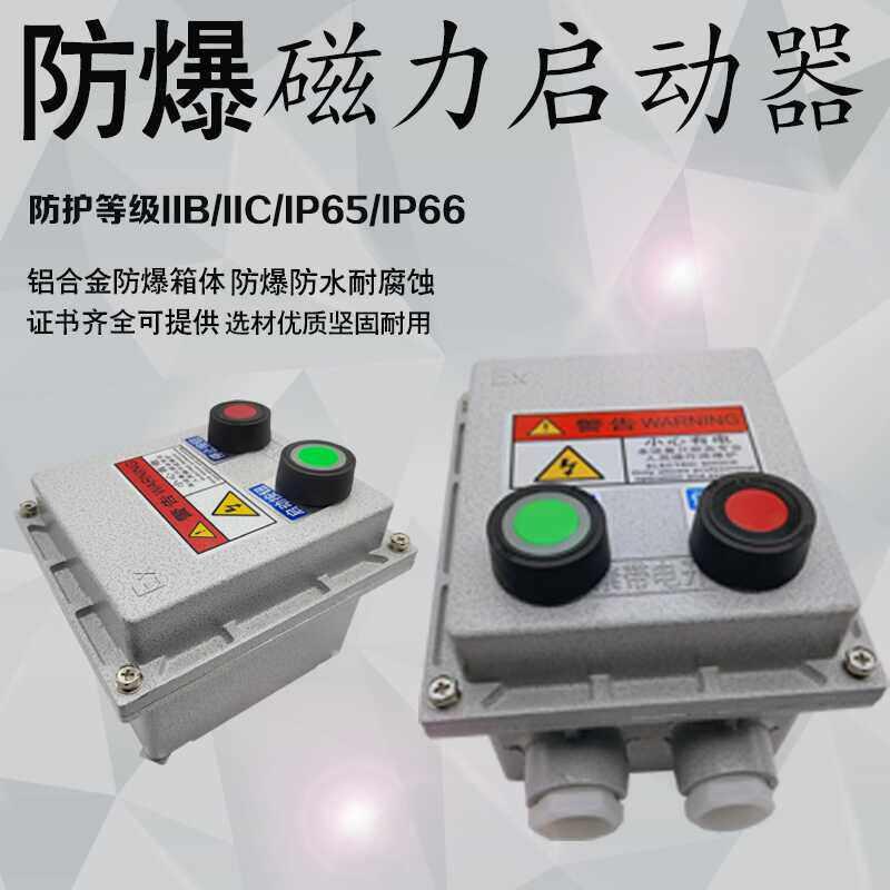 防爆磁力启动器防爆断路器水泵风机控制按钮箱380V电机开关配电箱