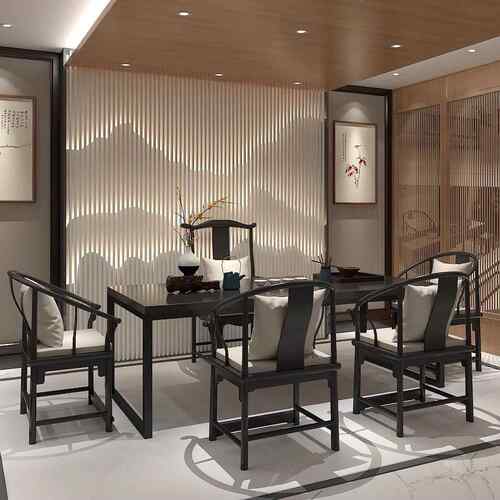 直销新款实木茶桌椅组合现代简约功夫茶台复古原木茶桌