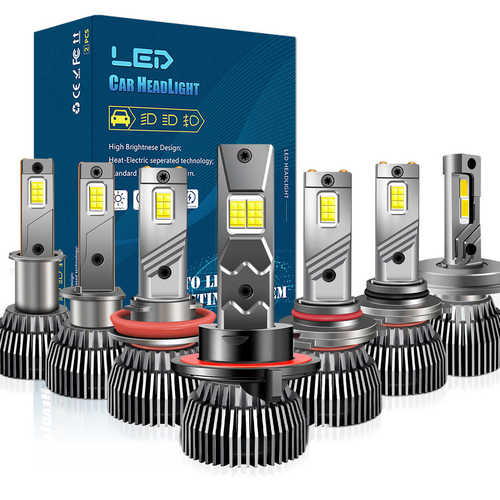 大功率双铜管汽车led大灯12V24V车灯泡H7H1H4H11雾灯psx24 881H13