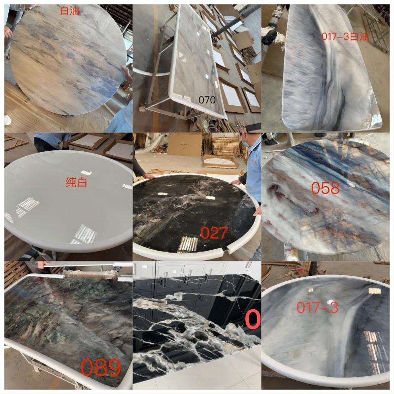 钻进天口然大理石金奢石餐桌椅意式极简XY82铂高档家用长方形饭桌