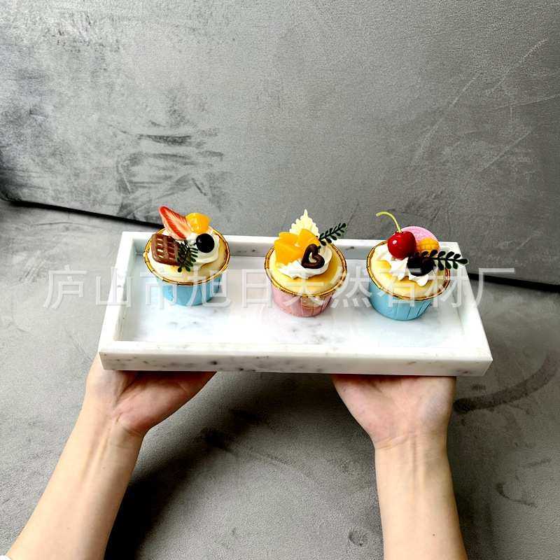 云雾白高级灰大理石托盒瓶罐首饰收纳盒盘海浪灰绿色装饰大理石盘,餐饮具,盘,淘宝优惠券,粉丝福利购,淘宝优惠卷