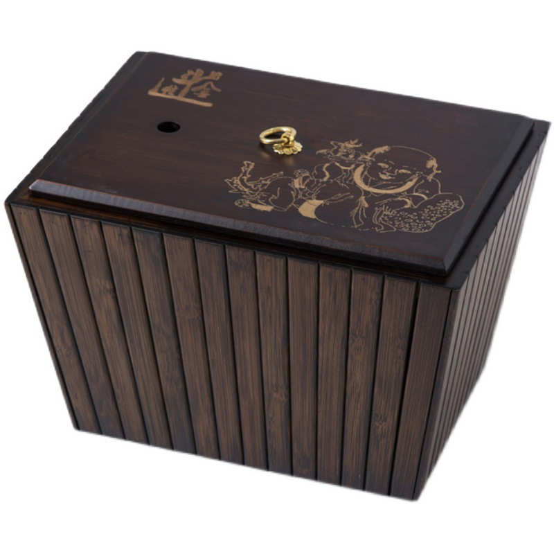 家用大容量仿古配件废水桶复古茶道功夫竹茶渣过滤水桶茶具中式排