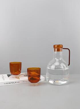 欧式创意环保玻璃水壶摆件茶几餐厅客厅桌面办公室样板房家居饰品