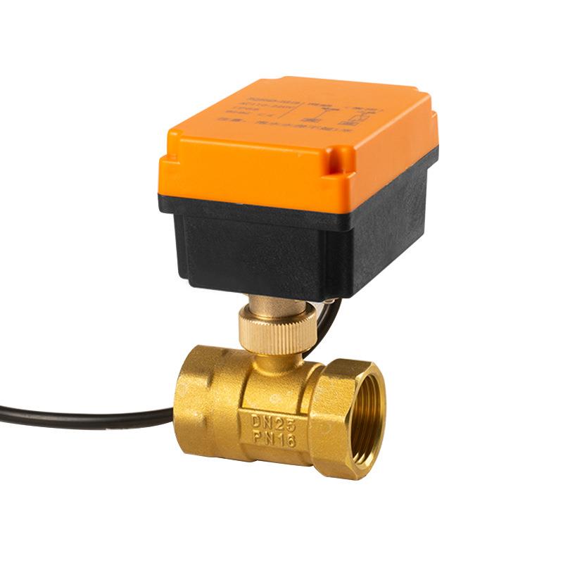水下防水电动球阀220v24v12v二通丝扣管道控制阀门微型电动阀水阀