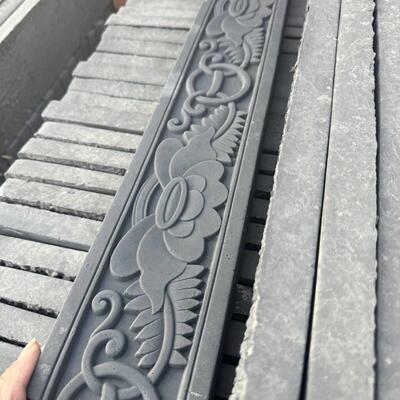 中式彷古彷古砖线条丁字砖雕庭院影壁回纹古建装饰踢脚线纹线腰线