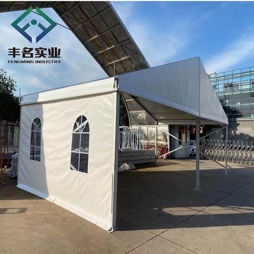 10米跨度户外广州展览摊位帐篷工厂出售出口移动搭建活动篷房