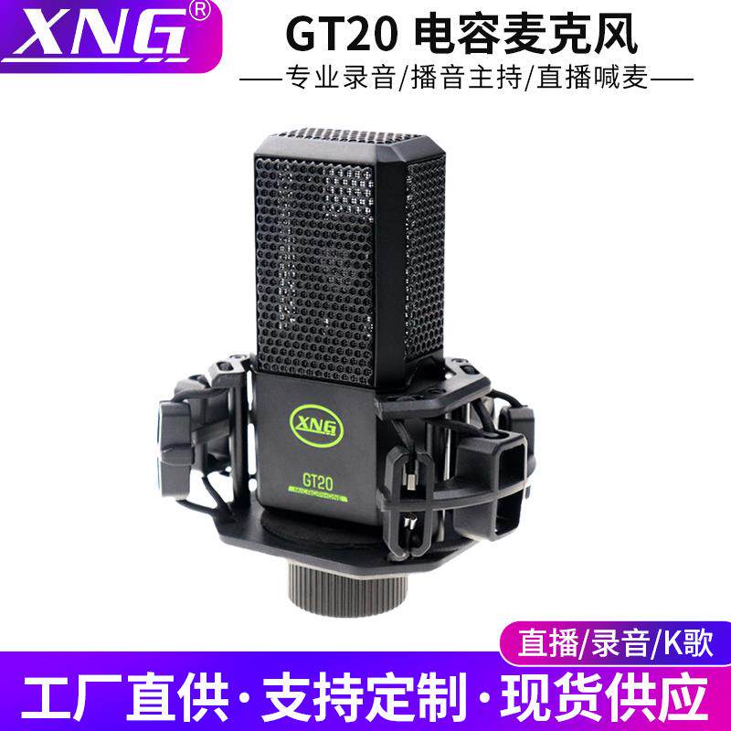 声响大振膜GT-20方形16咪芯麦克风主播话筒