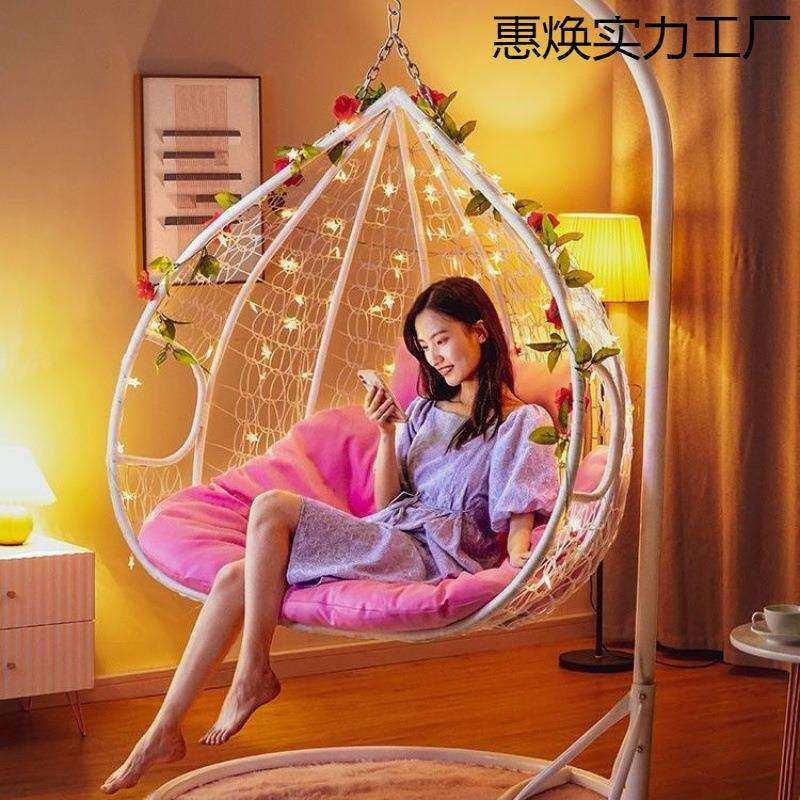 吊椅吊篮藤椅秋千阳台室内摇椅成人家用庭院懒人鸟巢双人户外吊床