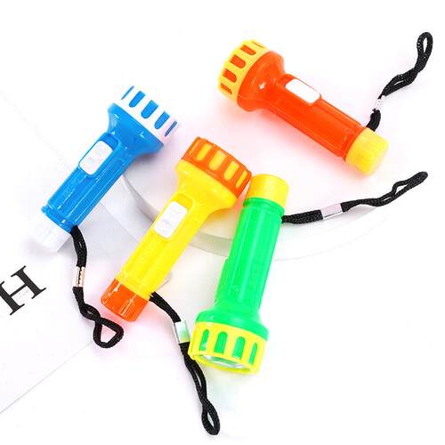 Mini LED Plastic Flashlight, Colorful Handheld Light, Glowin