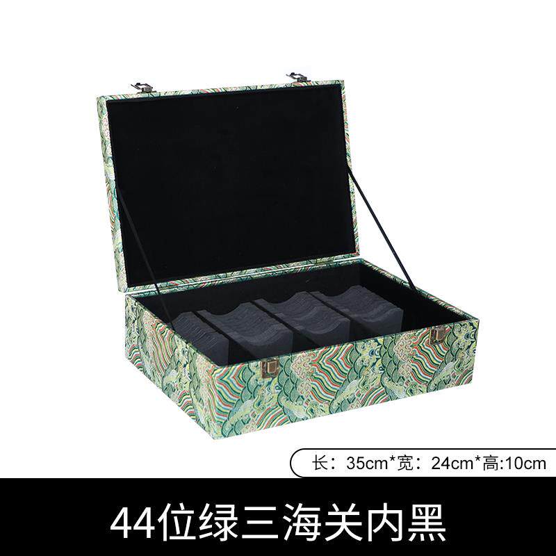 高档镯收纳盒复古高档致大容镯量实木盖多位玉子翡翠手专用首精饰