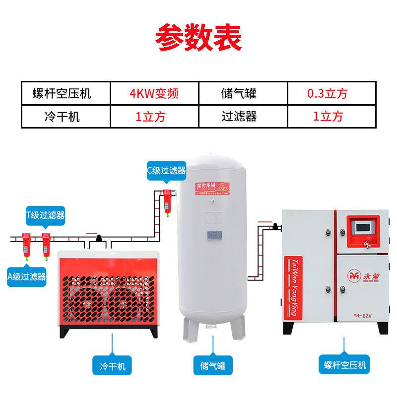 永磁变频空压机7.5kw永磁变频螺杆式空压机变频螺杆式空气压缩机