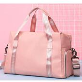 旅行包女短途行李待产收纳袋手提包大容量轻便出差干湿分离健身包